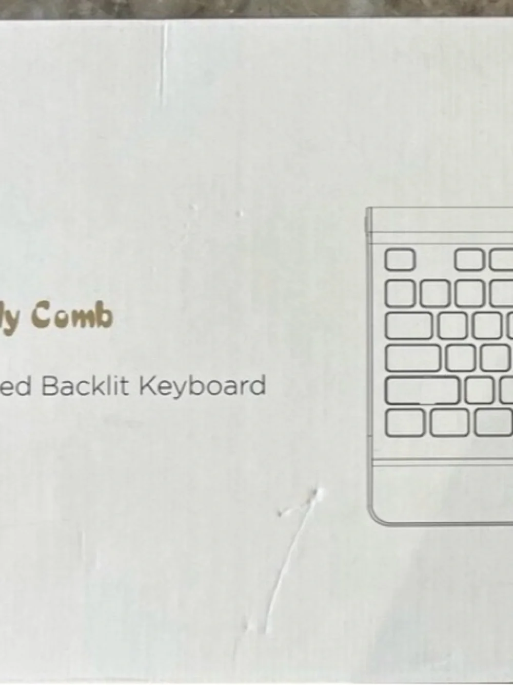 Jelly Comb wired backlit keyboard. New.